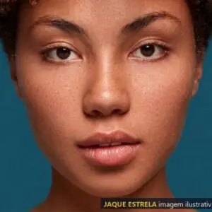Pele negra com viço — imagem ilustrativa